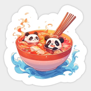 panda soup Sticker